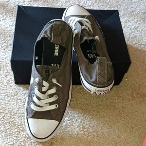 Grey/gunmetal Converse size 7